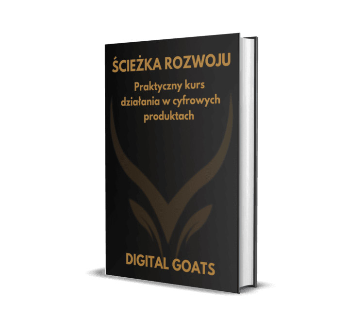 Grafika 3D książki z tytułem "Ścieżka Rozwoju" na okładce